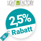2,5% Light-Factory Rabatt – AUF ALLES