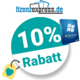 10% Lizenzexpress Gutschein auf Microsoft Produkte