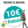 10€ MORE & MORE Gutschein – Newsletter