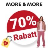 70% MORE & MORE Gutschein – Sale