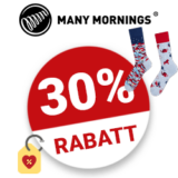 30% Many Mornings Gutschein