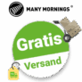 Many Mornings Gutschein Gratis Versand