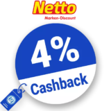 4% Netto Cashback – AUF ALLES