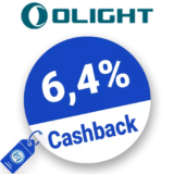 6,4% Olight Cashback – AUF ALLES
