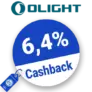 6,4% Olight Cashback – AUF ALLES