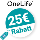 25€ OneLife Rabatt – Newsletter
