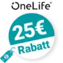 25€ OneLife Rabatt – Newsletter