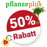 50% PflanzePlus Gutschein – Sale