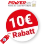 10€ Power SIM Rabatt – Auf ausgewählte Allnet Flats