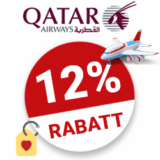 12% Qatar Airways Gutschein