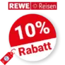 10% REWE Reisen Rabatt – Auf Bestseller Pauschalreisen