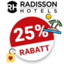 25% Radisson Hotels Gutschein