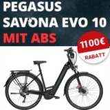 1100€ Radwelt-Shop Rabatt auf E-Bike Pegasus Savona EVO 10