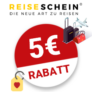5€ Reiseschein Gutschein