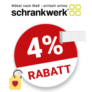 4% Schrankwerk Gutschein