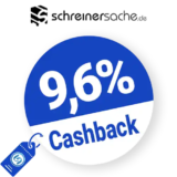 9,6% Schreinersache Rabatt – Cashback