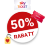50% Sky Ticket Gutschein