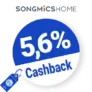 5,6% Songmics Cashback – AUF ALLES
