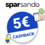 5€ Sparsando Cashback