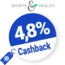 4,8% Sports & Health Cashback – AUF ALLES