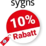 10% Sygns Rabatt – Sofortrabatt über Konfigurator