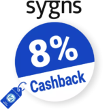 8% Sygns Cashback – AUF ALLES