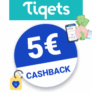 5€ Tiqets Cashback