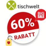 60% Tischwelt Gutschein