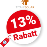 13% Titan Solar Rabatt – Auf ausgewählte Produkte