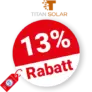 13% Titan Solar Rabatt – Auf ausgewählte Produkte
