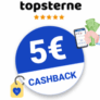 5€ Topsterne Cashback