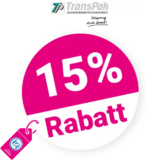 15% TransPak Gutschein – Neukunden