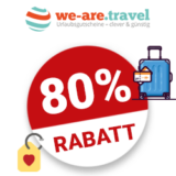 80% We-are.travel Gutschein