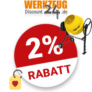2% Werkzeugdiscount24 Gutschein