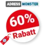 60% AdressMonster Rabatt – Mit Premium Kundenkarte