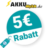 5€ AKKUman Rabatt – Newsletter