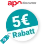 5€ apo-discounter Rabatt – Newsletter