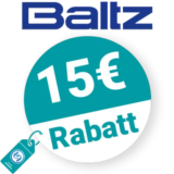 15€ Baltz Rabatt – Newsletter