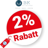 2% BK-solutions Rabatt – Bei Vorkasse