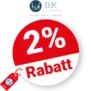 2% BK-solutions Rabatt – Bei Vorkasse