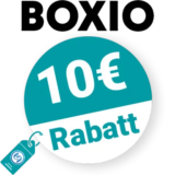 10€ BOXIO Rabatt – Newsletter