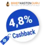 4,8% Briefkastenguru Rabatt – Cashback