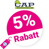 5% Cap-Bedrucken Gutschein – Neukunden