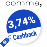 3,74% comma Rabatt – Cashback