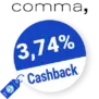 3,74% comma Rabatt – Cashback