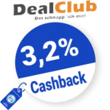 3,2% DealClub Rabatt – Cashback