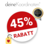 45% deineKoordinaten Gutschein
