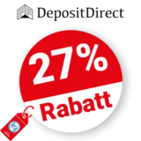 27% DepositDirect Rabatt – Im Jahresabo