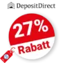 27% DepositDirect Rabatt – Im Jahresabo
