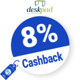 8% deskpad Rabatt – Cashback